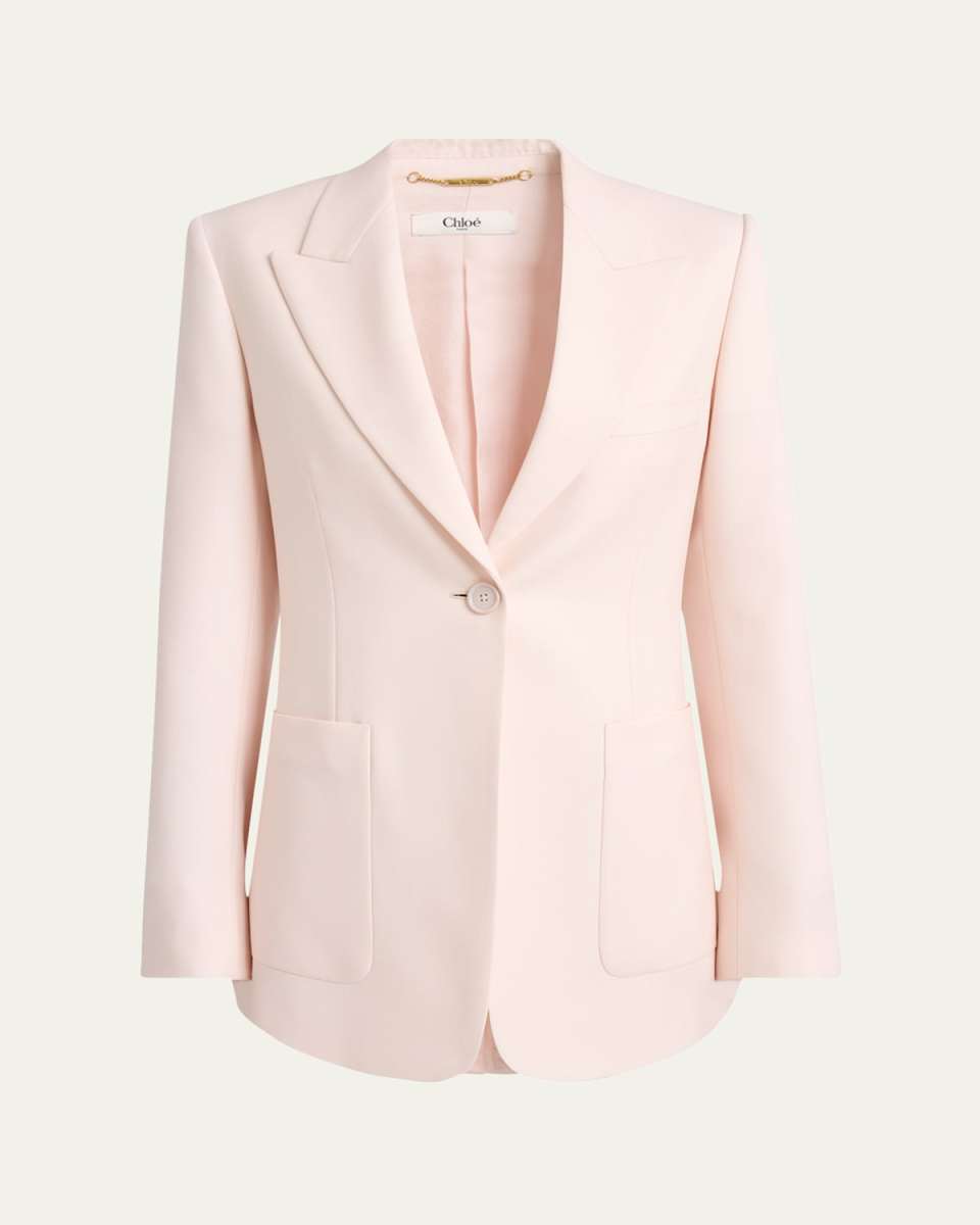 Single-Breasted Tailored Jacket